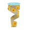 RG Ribbon: 1.5" Sunflower Burlap Wired Ribbon For Bows, Wreaths, Crafts, and Decorations - Spring, Summer, Fall, Thanksgiving